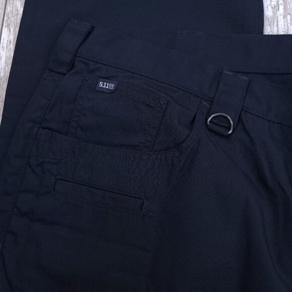 5.11 Tactical Pants Mens 42x36 Navy Taclite Ripstop Jean Cut Mid Rise Straight - Picture 5 of 9